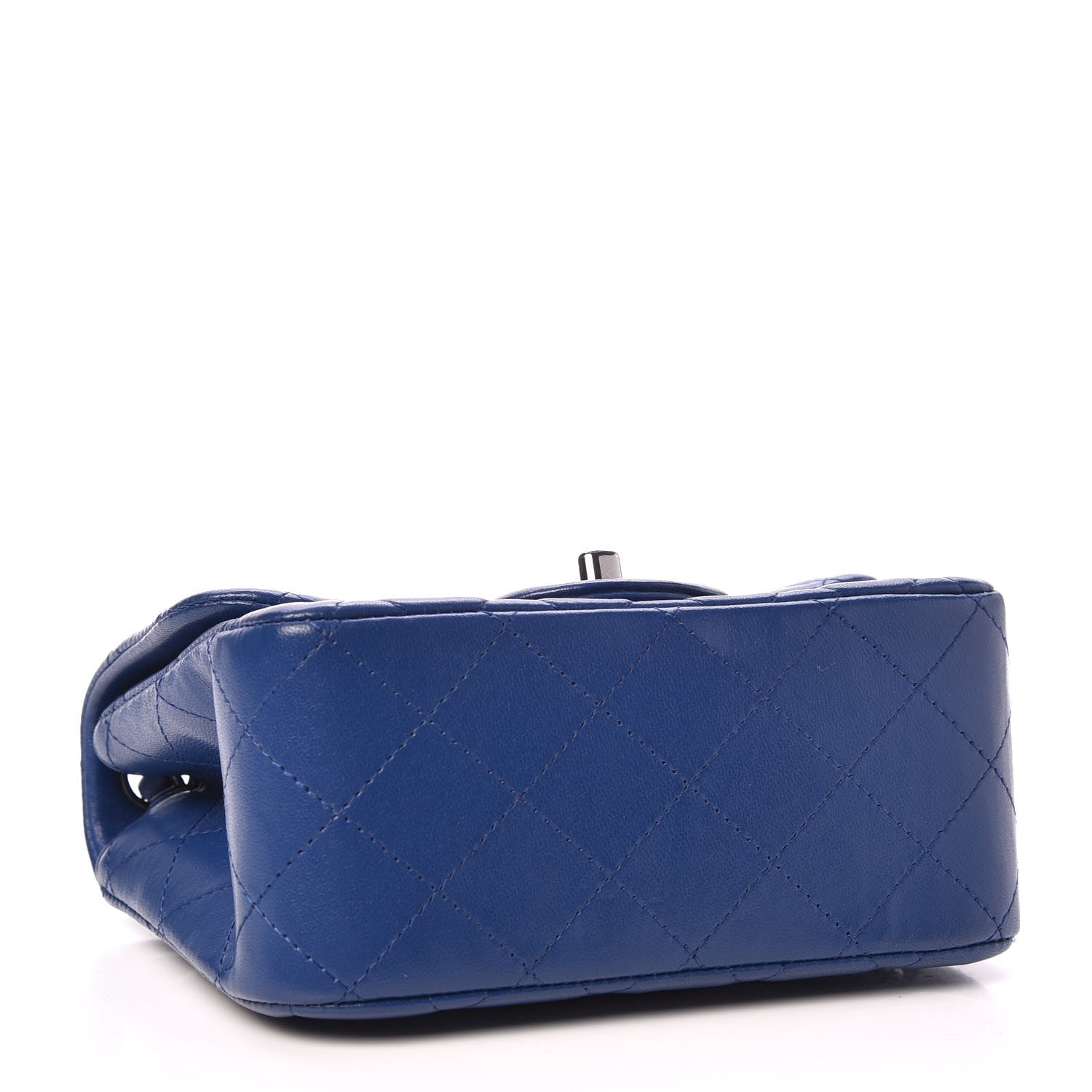 Chanel Lambskin Quilted Mini Square Flap Blue 4 of 8
