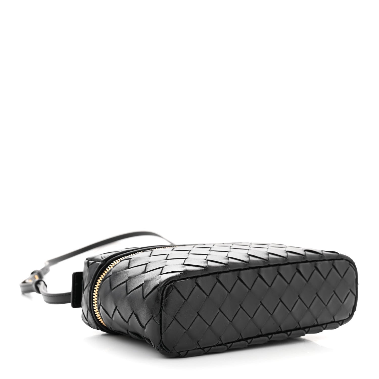 Bottega Veneta BOTTEGA VENETA Calfskin Intrecciato Bang Bang Vanity Case Black 4 of 9