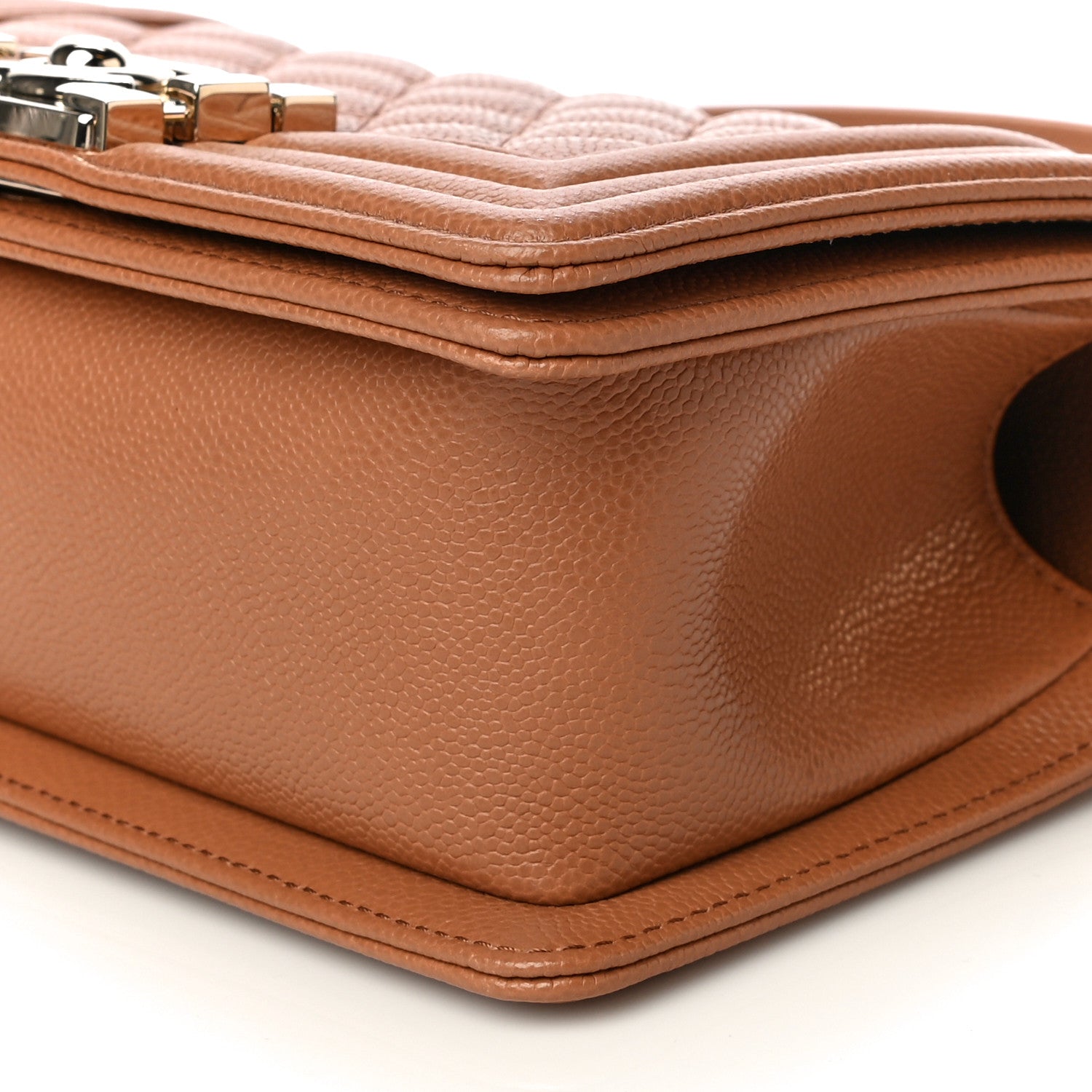 Chanel Caviar Quilted Small Boy Flap Brown 10 of 11