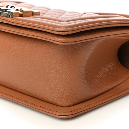 Chanel Caviar Quilted Small Boy Flap Brown 10 of 11