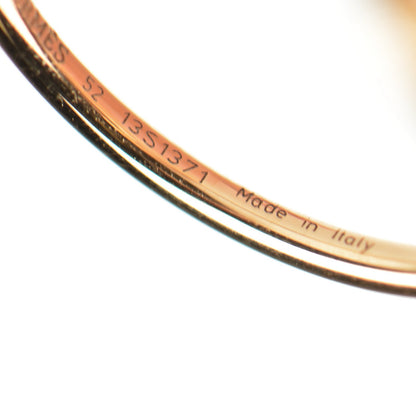 Hermes 18K Rose Gold Chaine D'Ancre Passerelle Ring 52 6 7 of 7