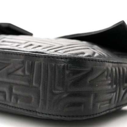 Fendi Nappa Logo Embossed Baguette Black 10 of 10