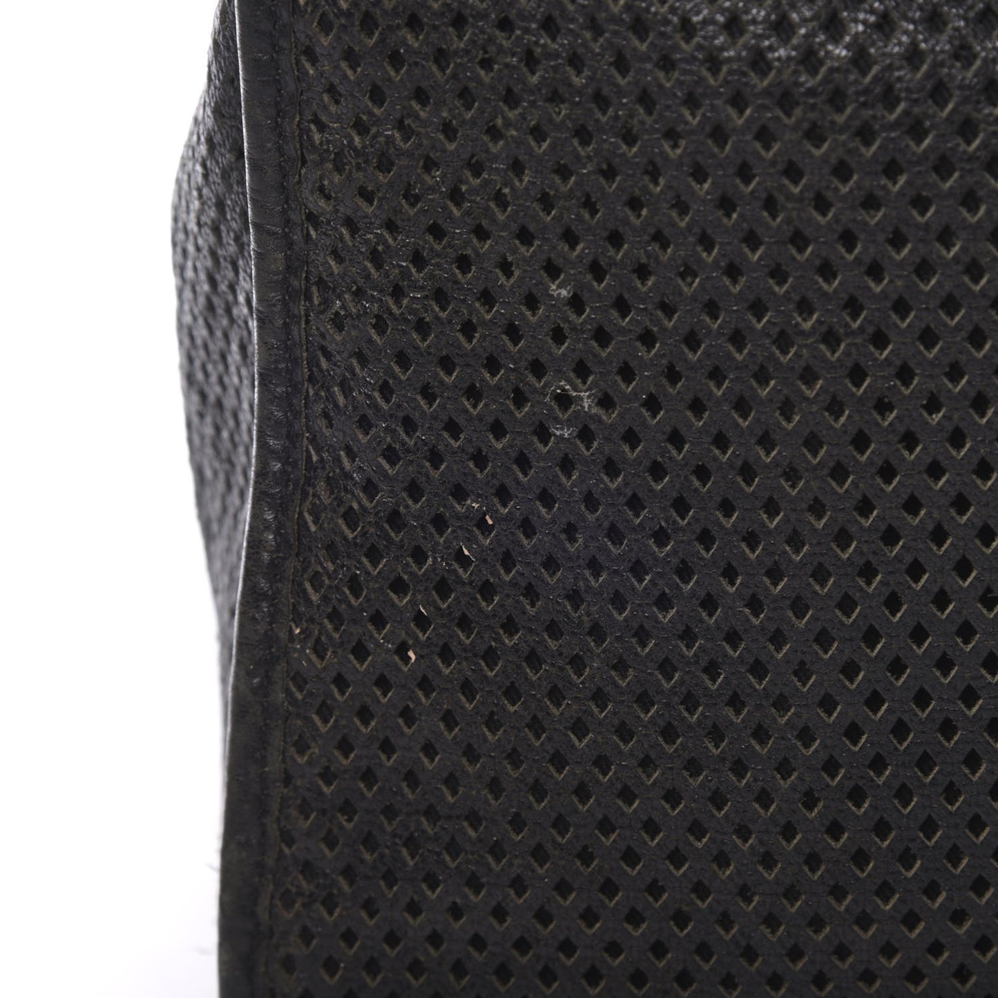 Calfskin Perforated Up In The Air Tote Black