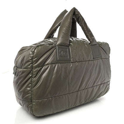 Chanel Nylon Quilted Coco Cocoon Reversible Tote Grey 3 of 10