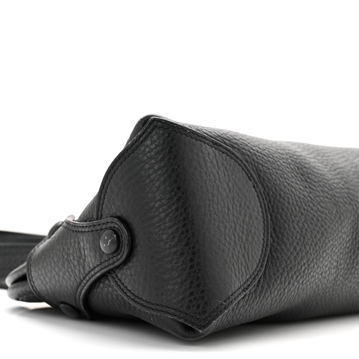 Salvatore Ferragamo Grained Calfskin Shoulder Bag Black 8 of 9