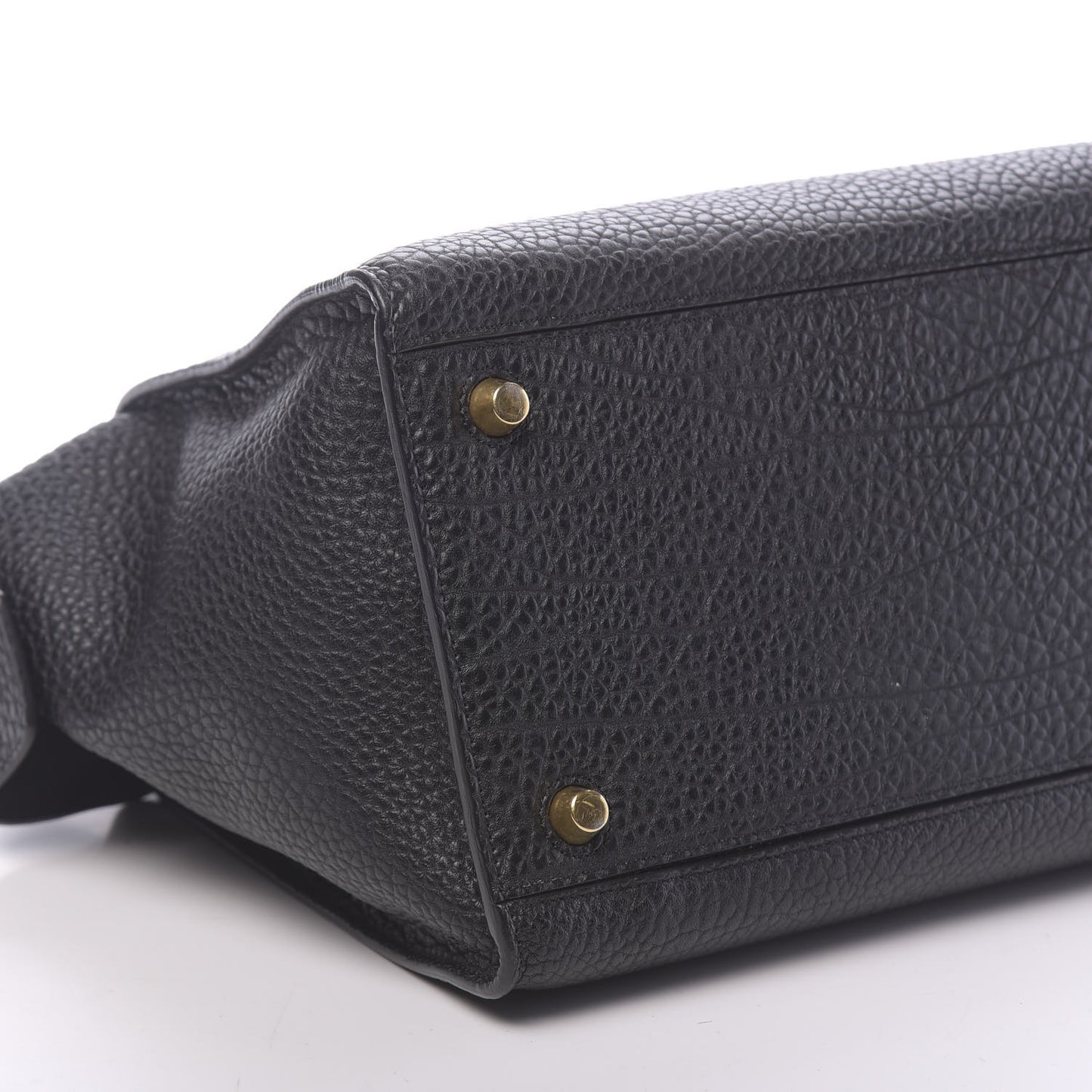 Bullhide Calfskin Small Ring Bag Black