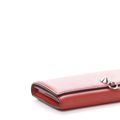Fendi Vitello Liberty Century Lucido By The Way Continental Wallet Rosso 6 of 14