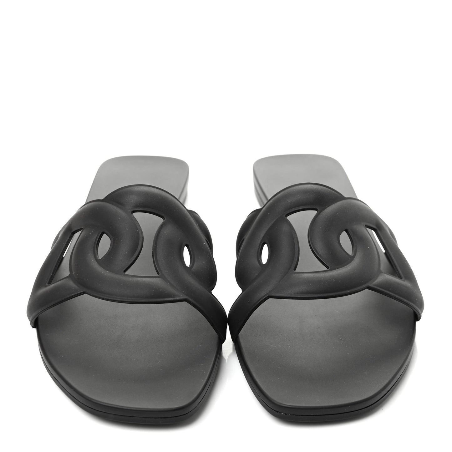 Rubber Aloha Sandals 36 Black