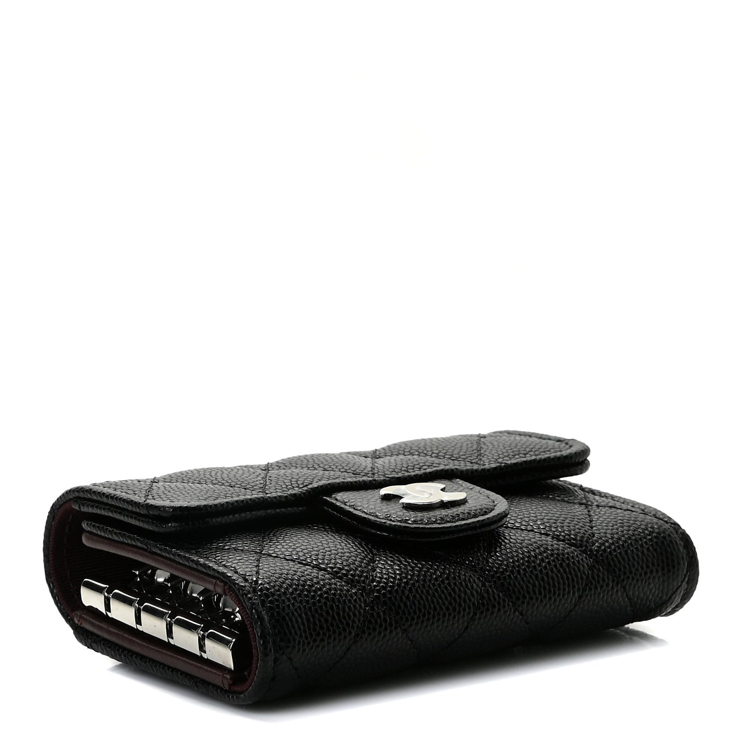 Chanel Caviar Quilted Classic 4 Key Holder Wallet Black 4 of 8