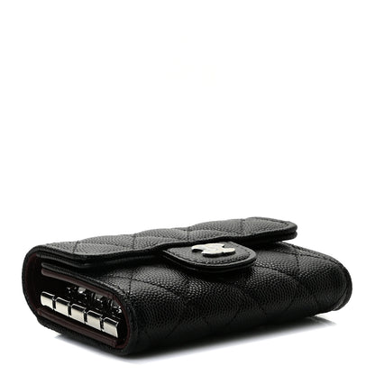 Chanel Caviar Quilted Classic 4 Key Holder Wallet Black 4 of 8
