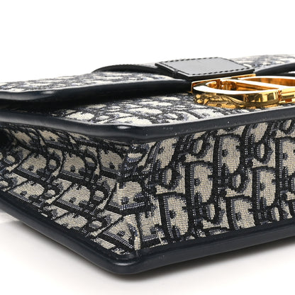 Christian Dior Oblique 30 Montaigne Flap Bag Blue 8 of 11