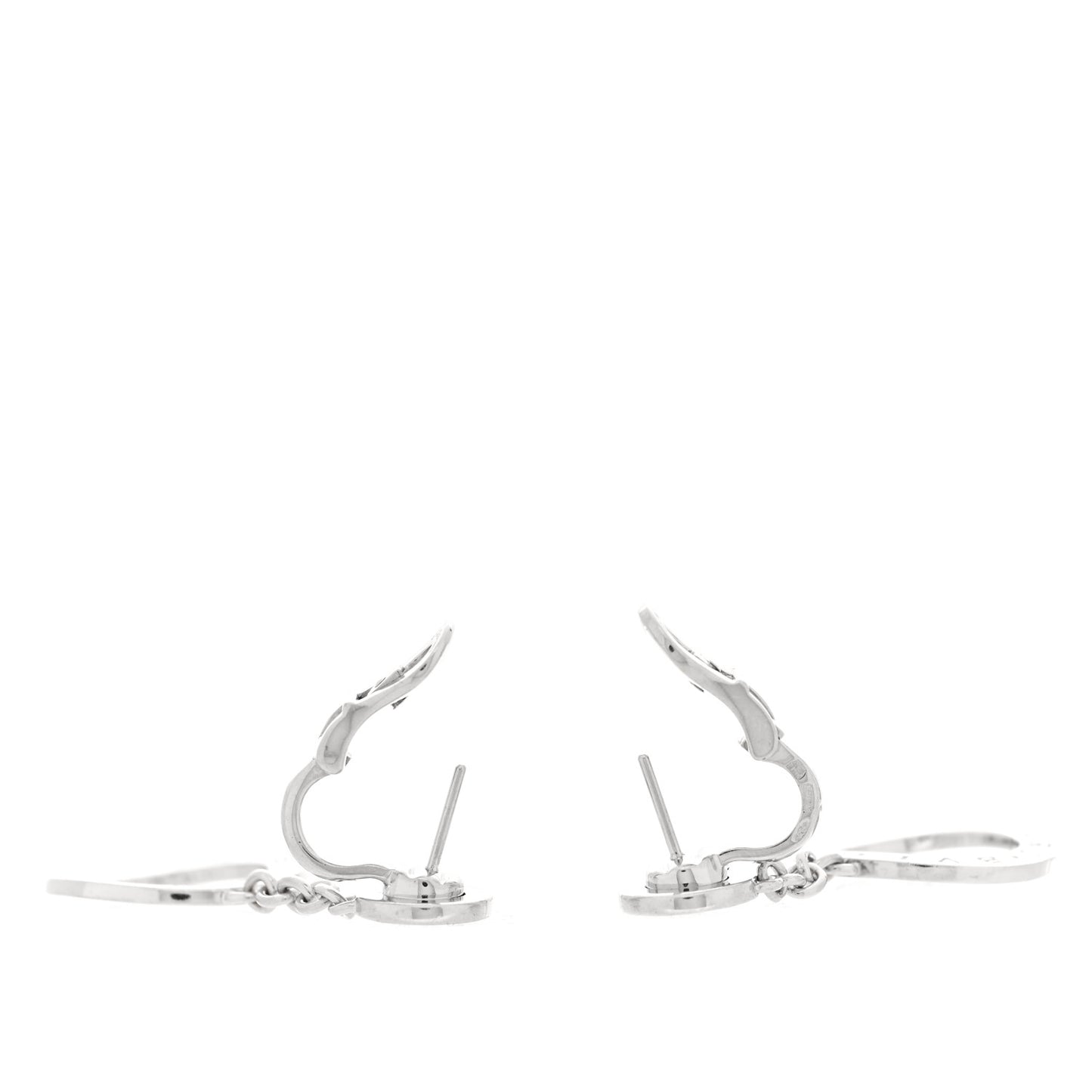 18K White Gold Diamond BVLGARI BVLGARI Drop Earrings