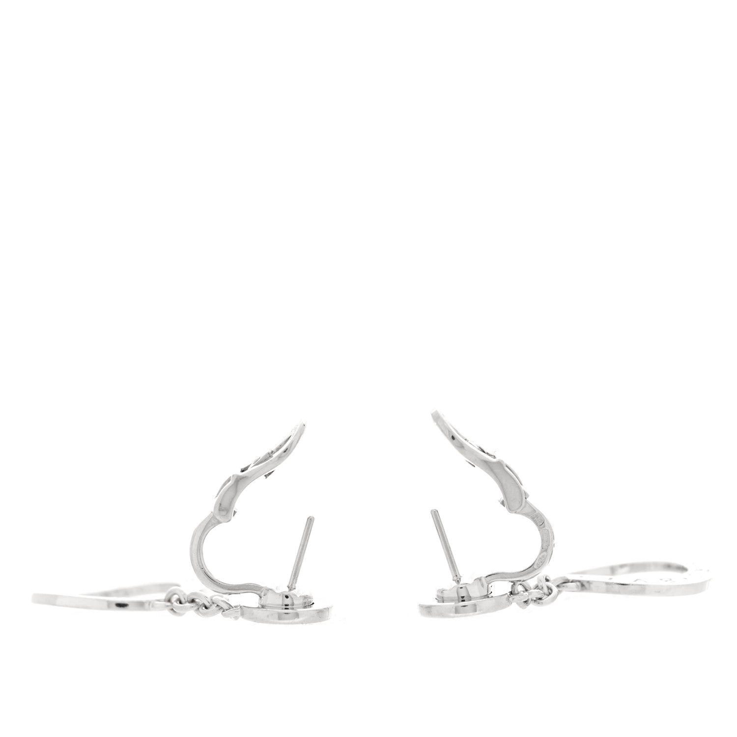 Bulgari 18K White Gold Diamond BVLGARI BVLGARI Drop Earrings 3 of 4