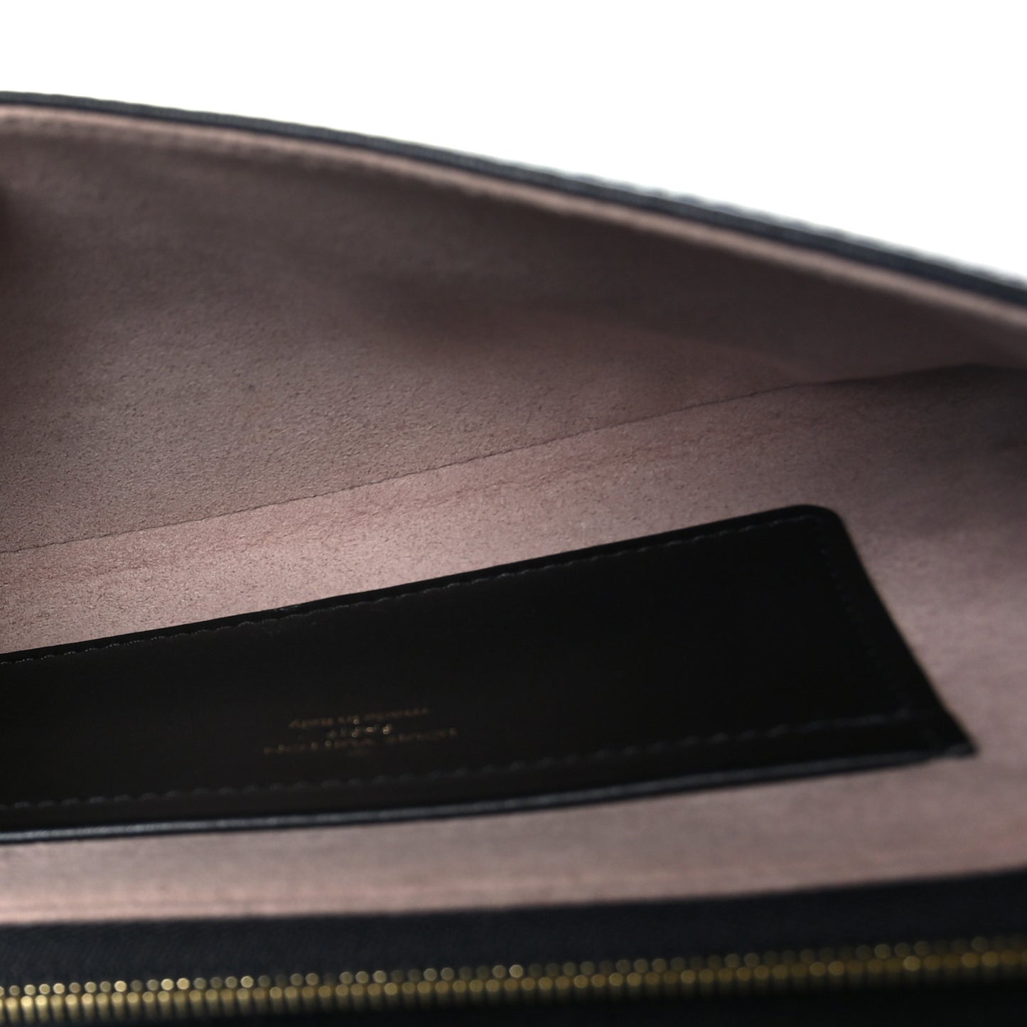 Lambskin Embossed Monogram Pochette Coussin Black