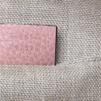 Gucci Calfskin Large Bamboo Clutch Pink 7 of 8