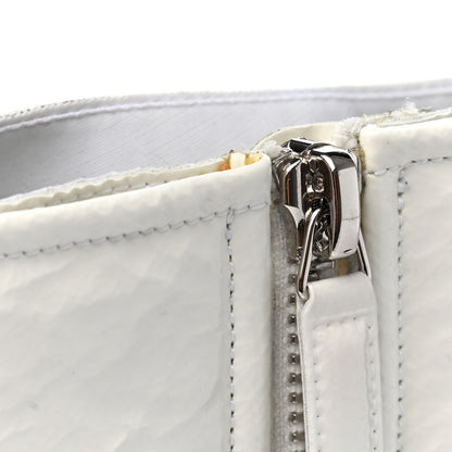 Chanel Distressed Patent Cap Toe CC Turnlock Ankle Boots 40.5 White Black 9 of 11