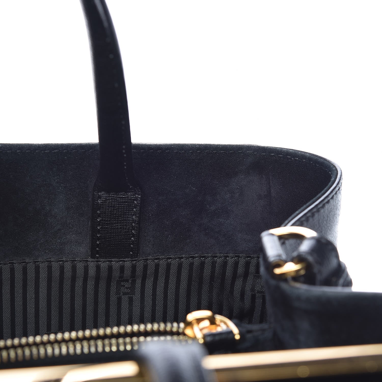 Fendi Vitello Elite Regular 2Jours Tote Black 9 of 23