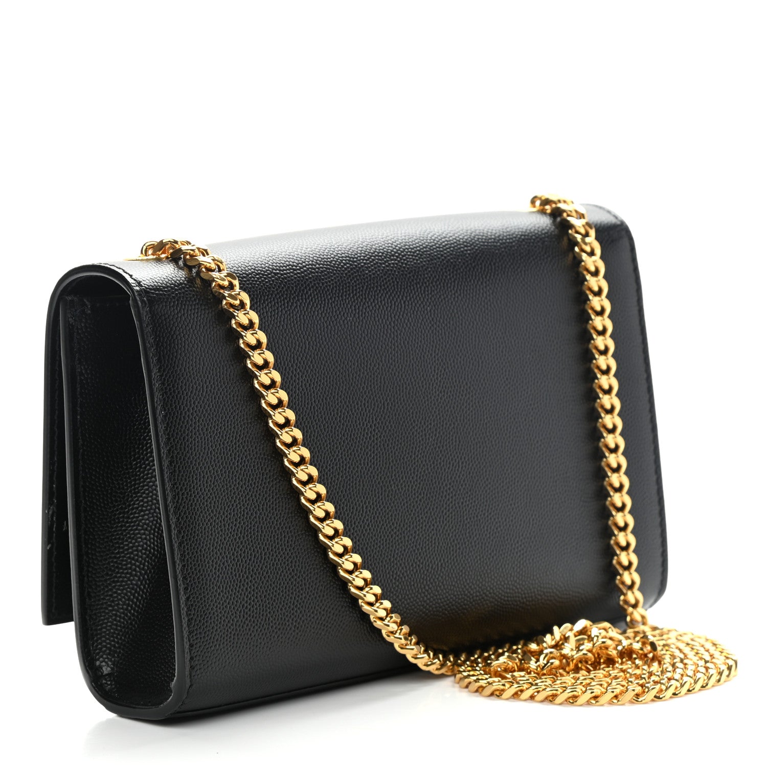 Saint Laurent Grain De Poudre Small Monogram Kate Satchel Black 3 of 11