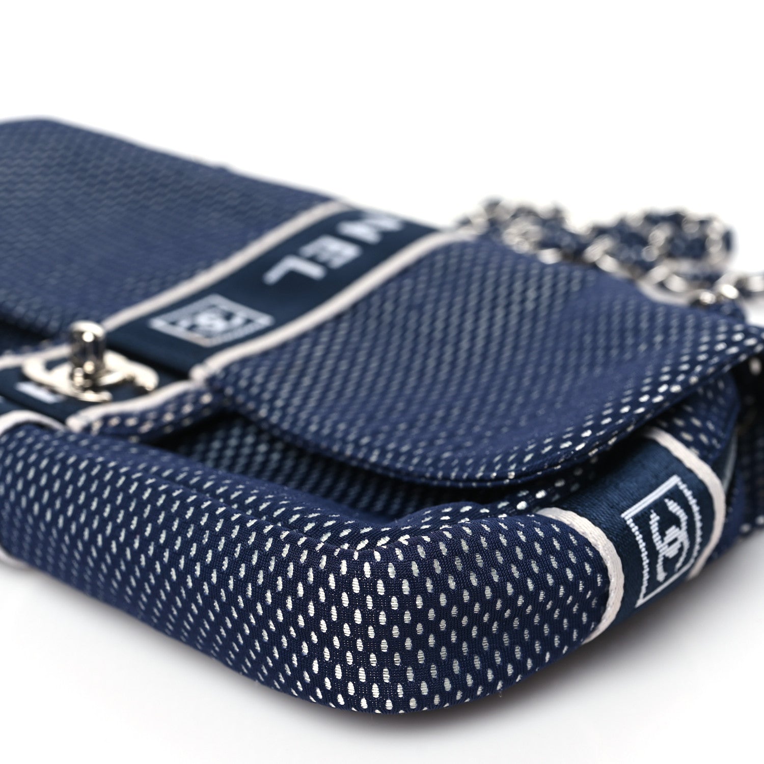 Chanel Mesh Sport Single Flap Navy 10 of 10