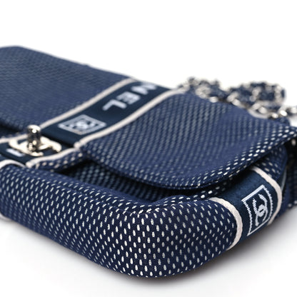 Chanel Mesh Sport Single Flap Navy 10 of 10