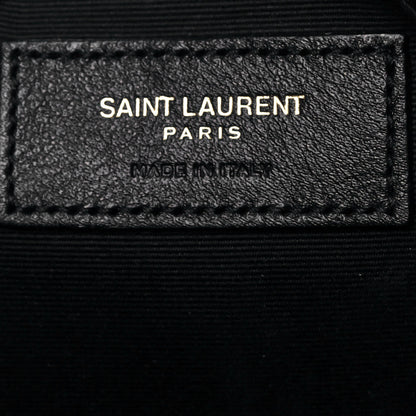 Saint Laurent Calfskin Matelasse Monogram Lou Camera Bag Black 11 of 19