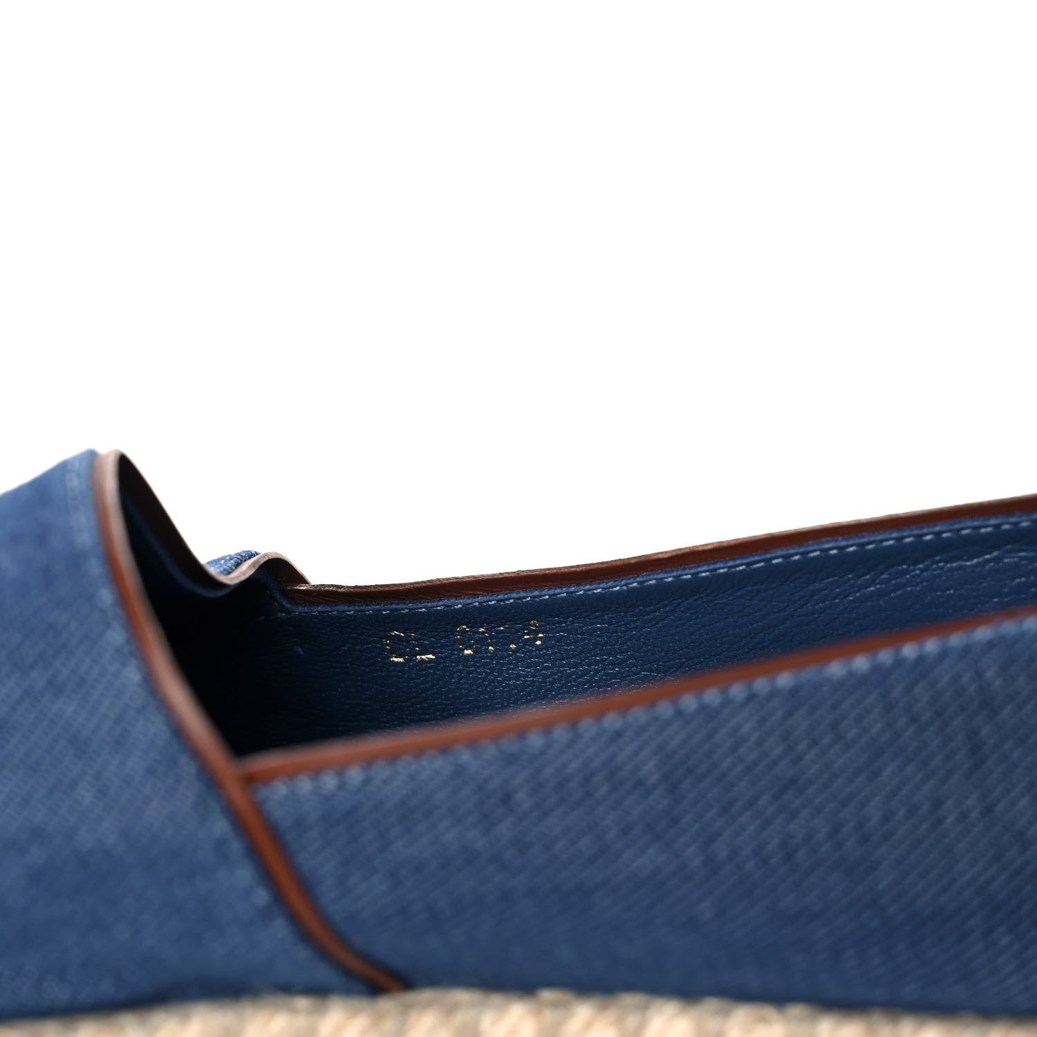 Louis Vuitton Denim Articles De Voyage Espadrille Flats 38 Blue 9 of 9
