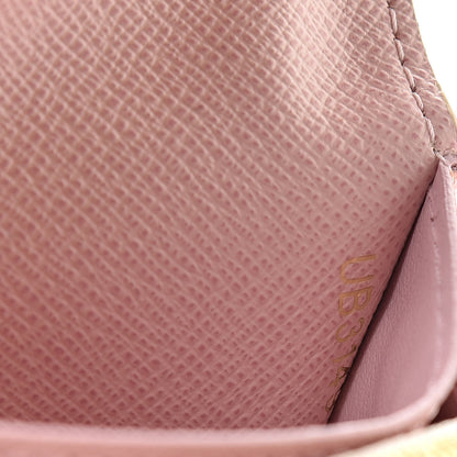 Louis Vuitton Damier Azur Rosalie Coin Purse Rose Ballerine 7 of 8