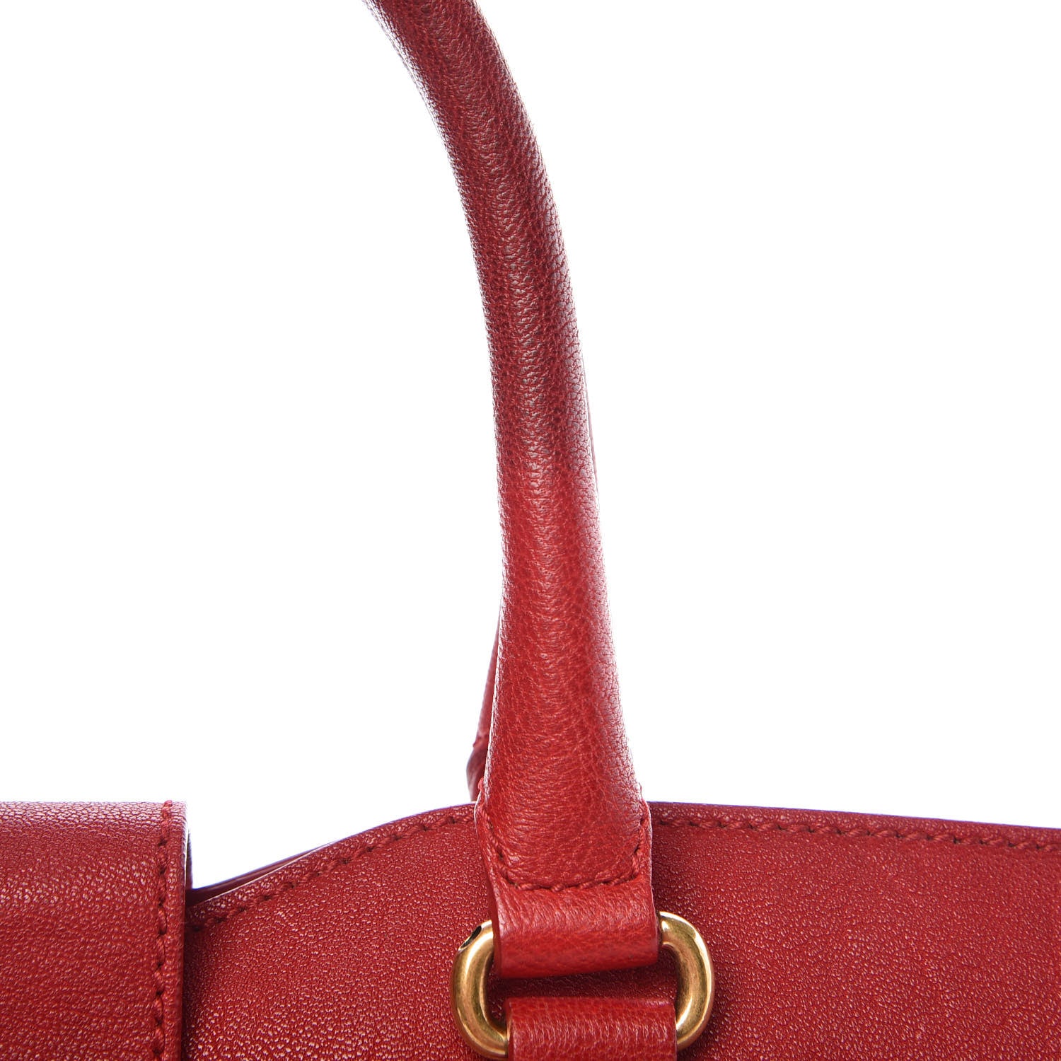 Saint Laurent Sheepskin Medium Cabas ChYc Rouge Orient 13 of 23