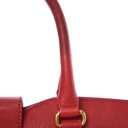 Saint Laurent Sheepskin Medium Cabas ChYc Rouge Orient 13 of 23