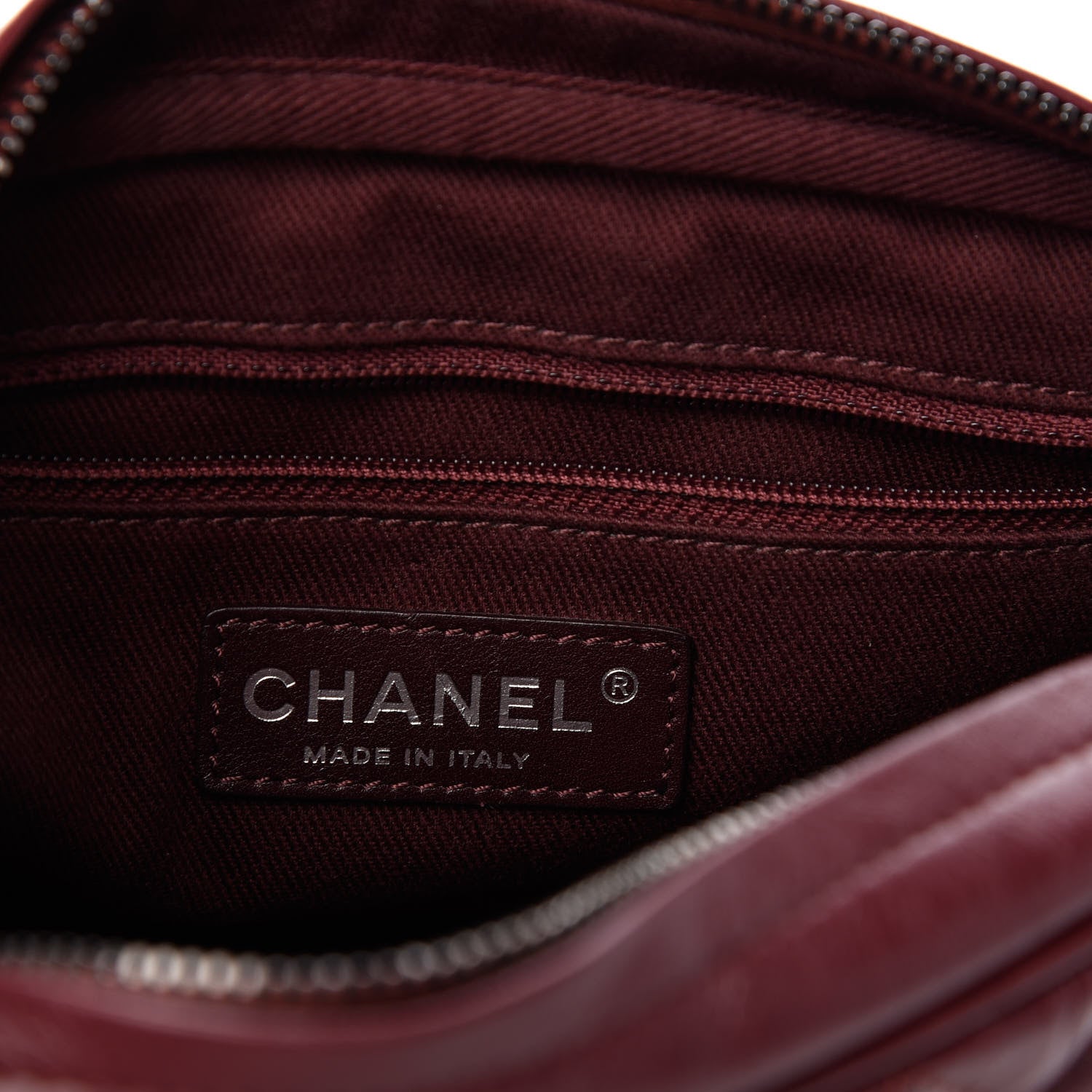 Chanel Aged Calfskin Quilted Small Easy Flap Dark Red 6 of 9