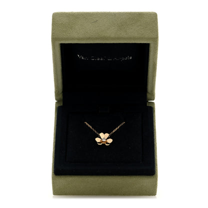 Van Cleef & Arpels 18K Yellow Gold Diamond Mini Frivole Pendant Necklace 5 of 5