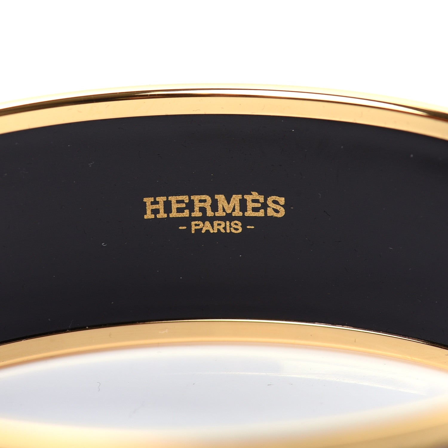 Hermes Enamel Printed Wide Grand Apparat Bracelet 70 White 4 of 6