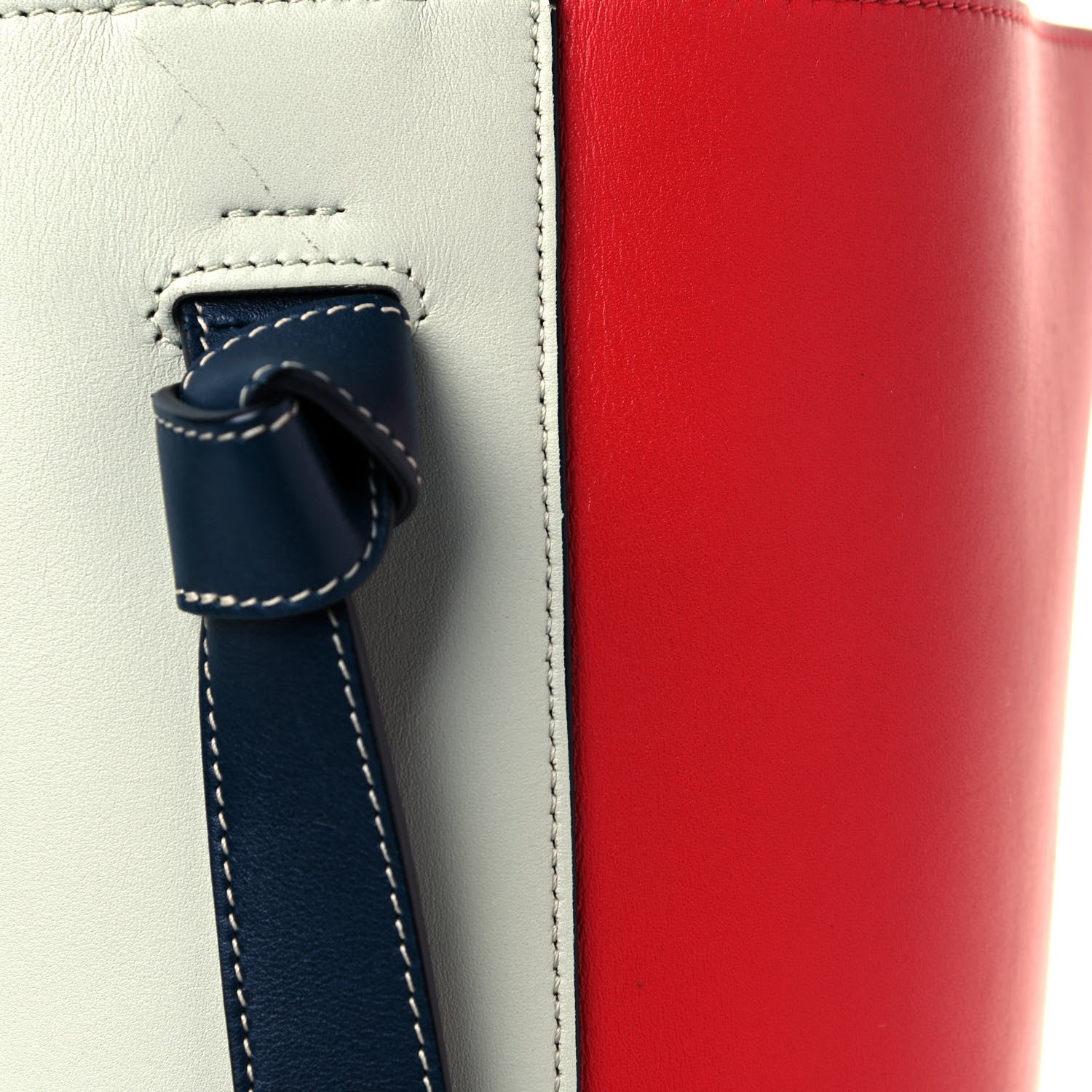 Celine Shiny Smooth Calfskin Small Twisted Cabas Jade Bright Red 8 of 12