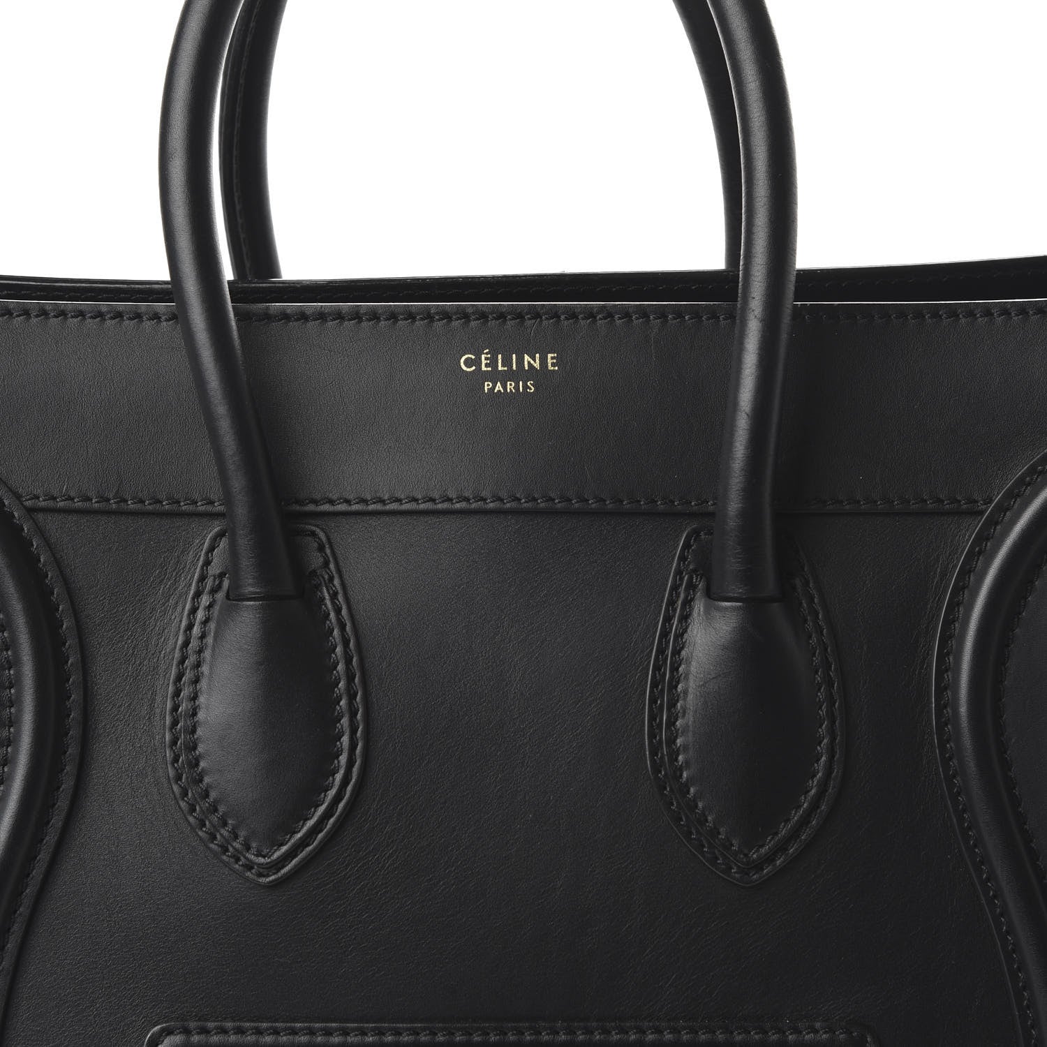 Celine Smooth Calfskin Mini Luggage Black 9 of 9
