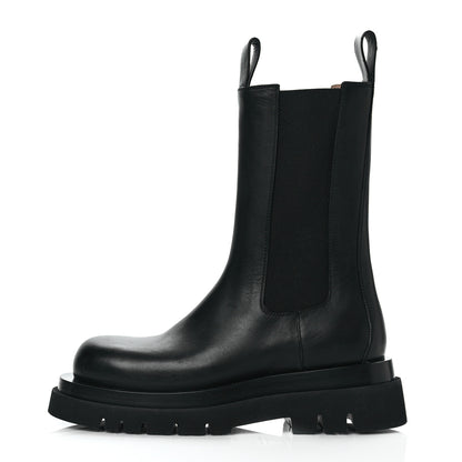 Bottega Veneta Calfskin The Lug Chelsea 55mm Boots 38 Black 1 of 8
