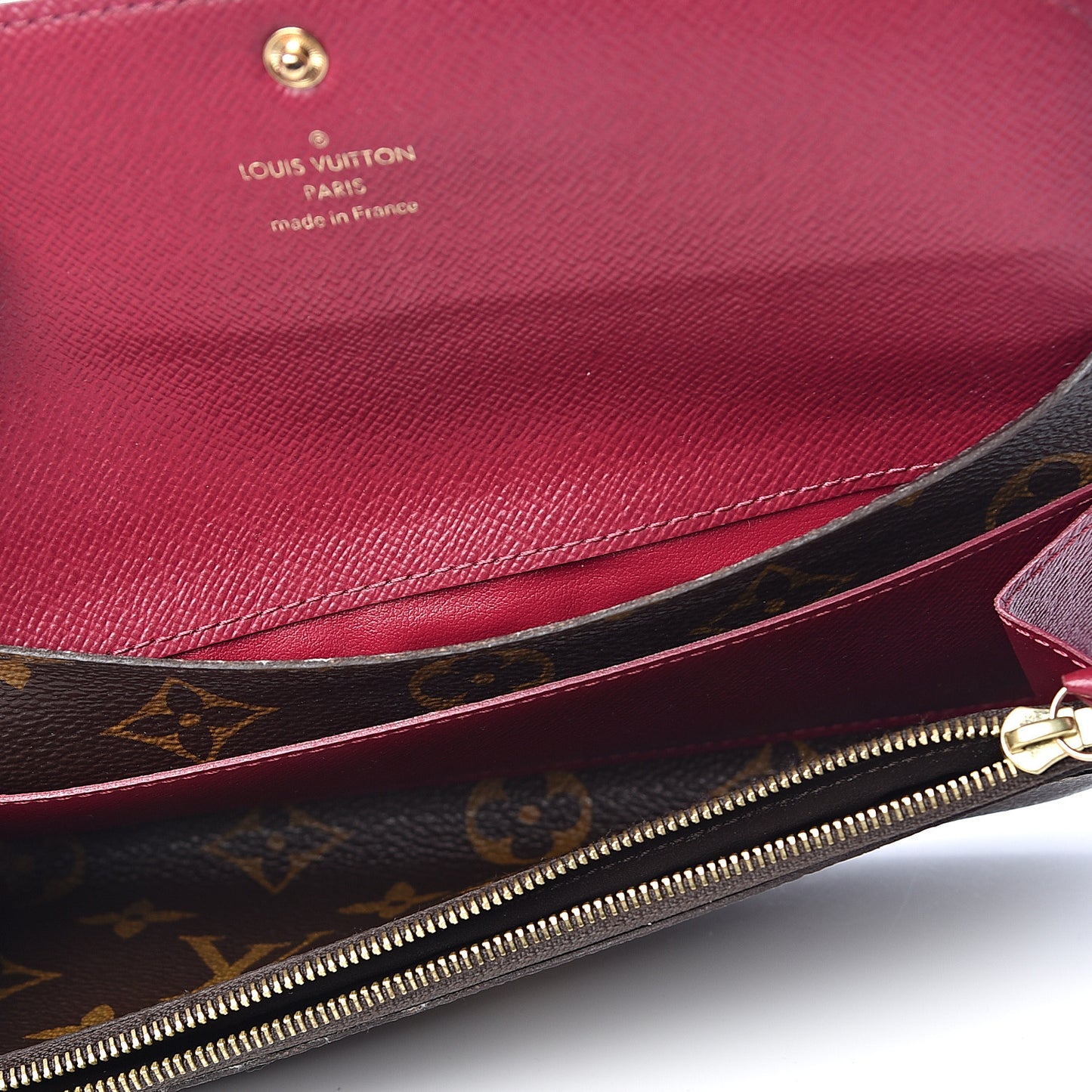 Monogram Emilie Wallet Fuchsia