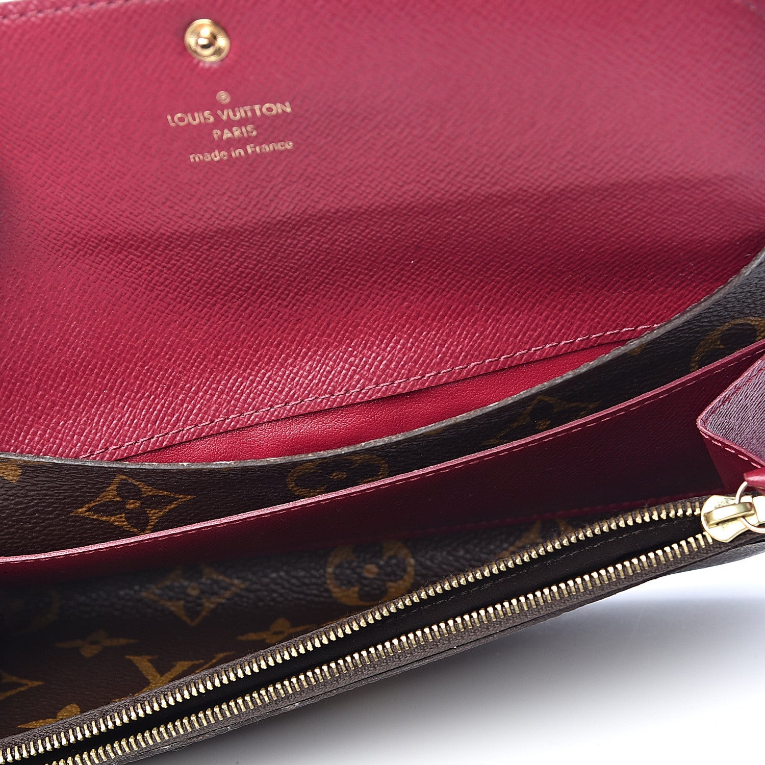 Louis Vuitton Monogram Emilie Wallet Fuchsia 5 of 15