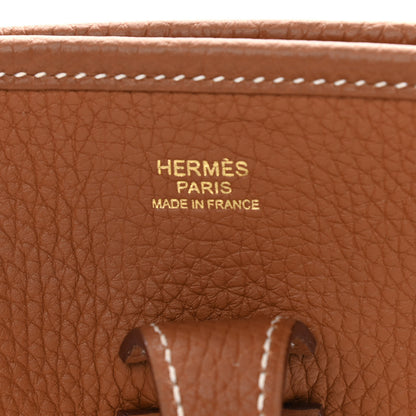 Hermes Taurillon Clemence Evelyne III PM Gold 6 of 11