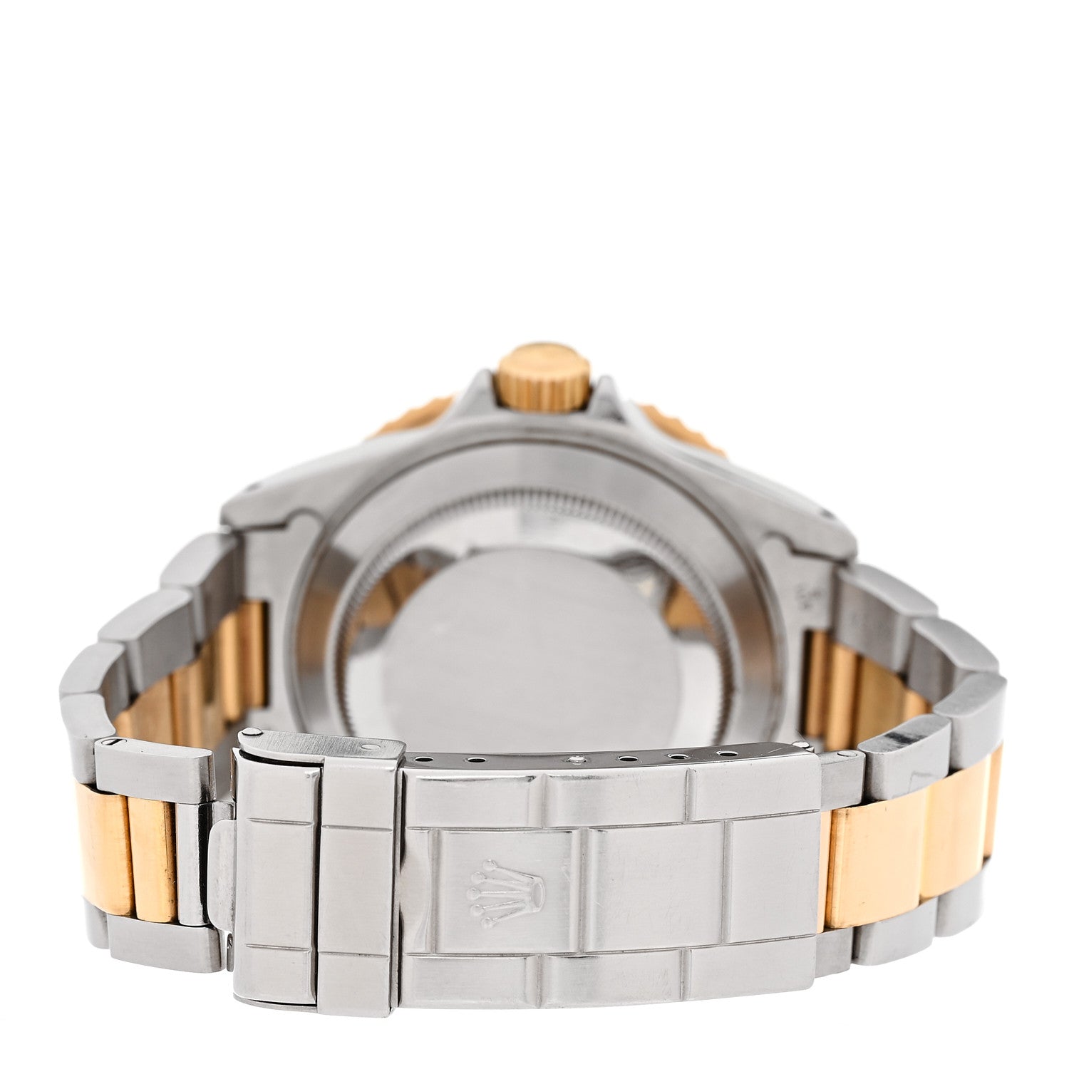 Rolex Stainless Steel 18K Yellow Gold Diamond Blue Sapphire 40mm Submariner Date Watch Champagne 16613 3 of 5