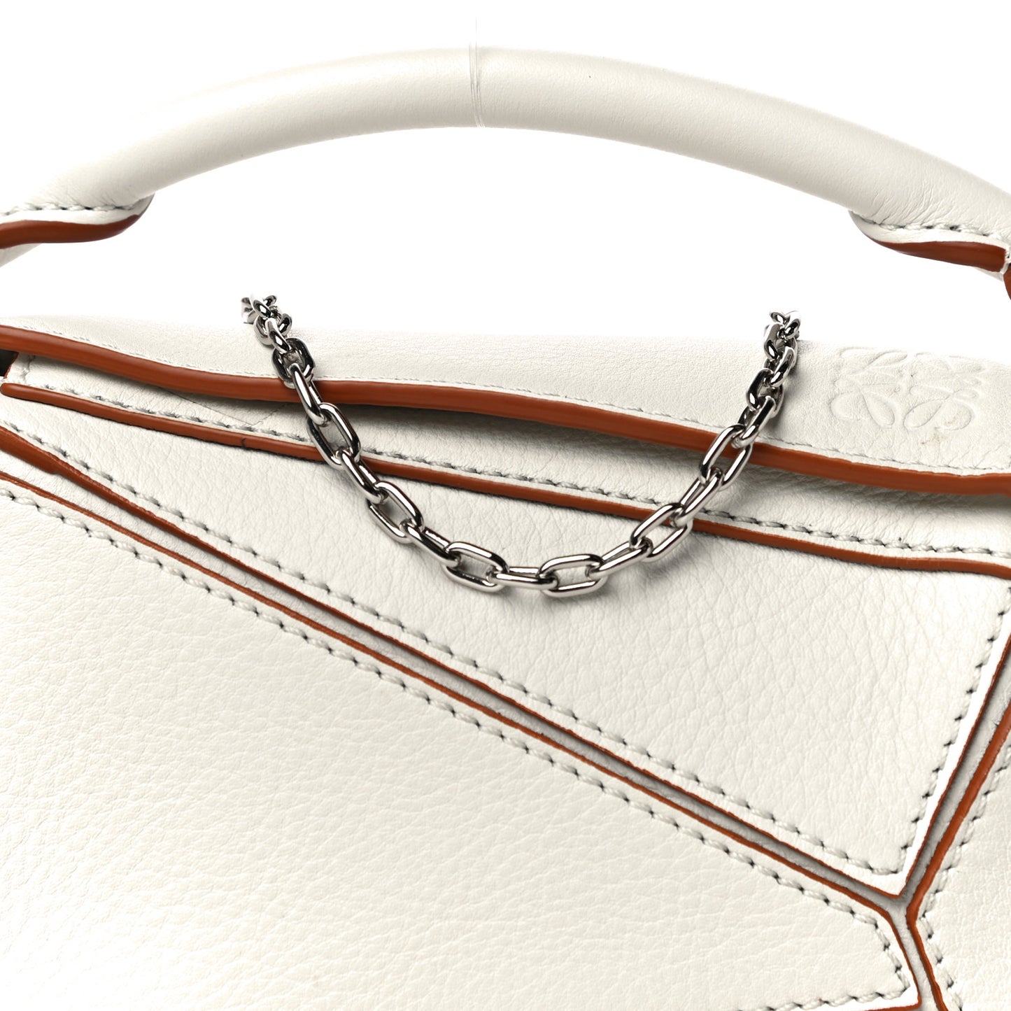 Calfskin Nano Puzzle Bag White