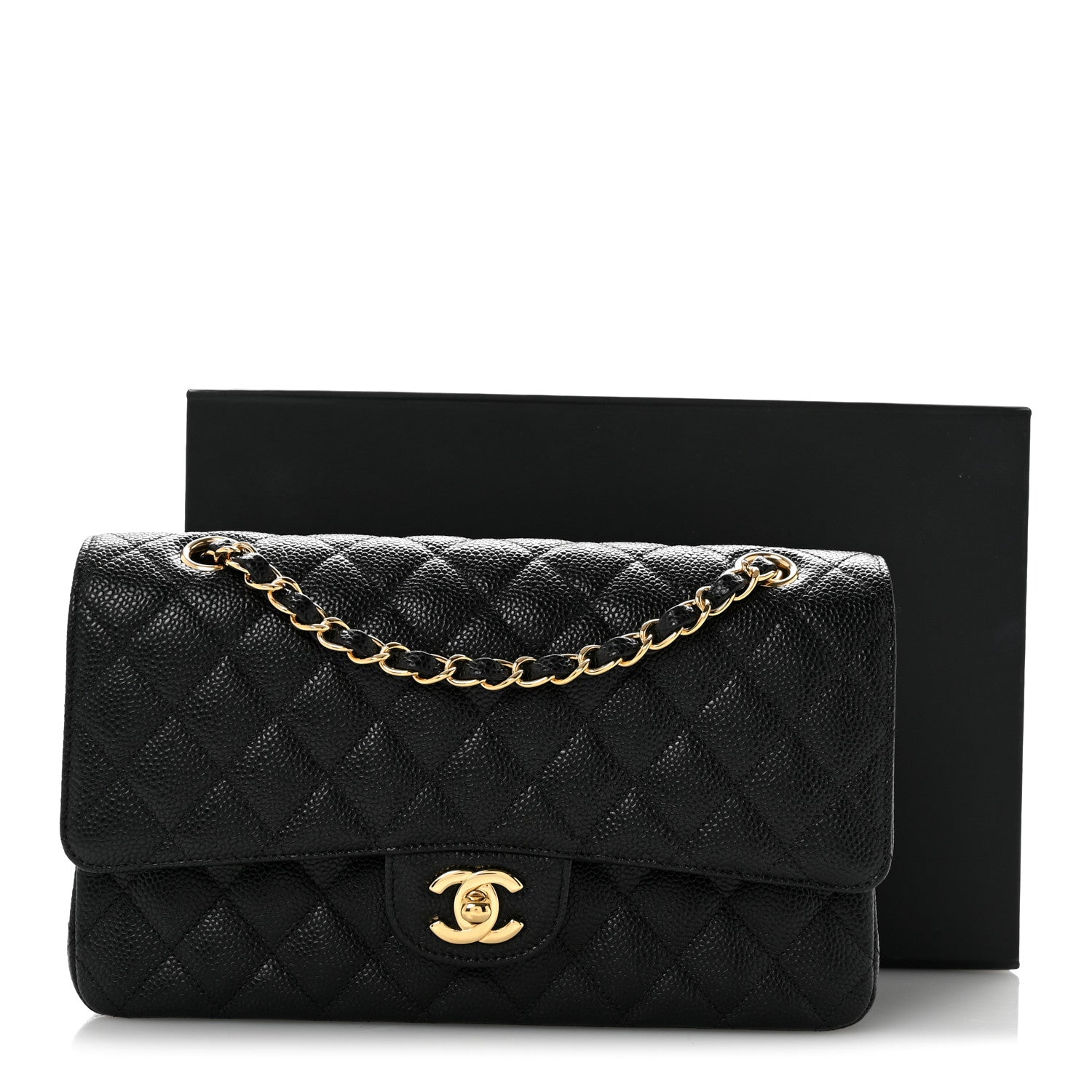 Chanel Caviar Quilted Medium Double Flap Black 13 of 13