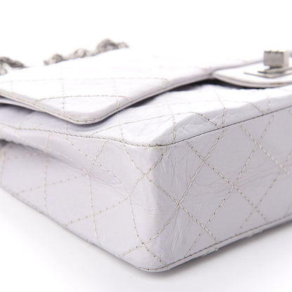 Chanel Aged Calfskin Quilted 50th Anniversary 2.55 Reissue 225 Flap White 6 of 11