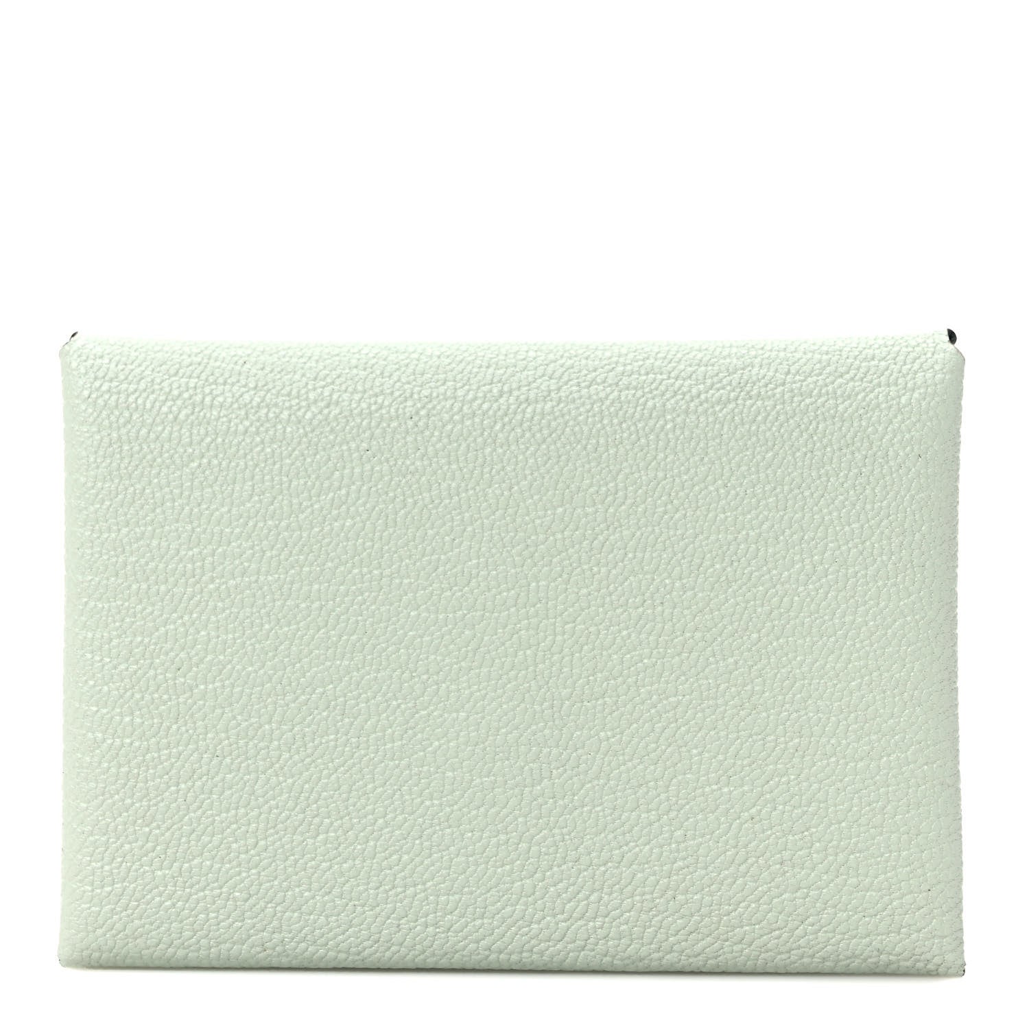 Hermes Chevre Mysore Verso Calvi Duo Card Case Vert Fizz Menthe 1 of 7