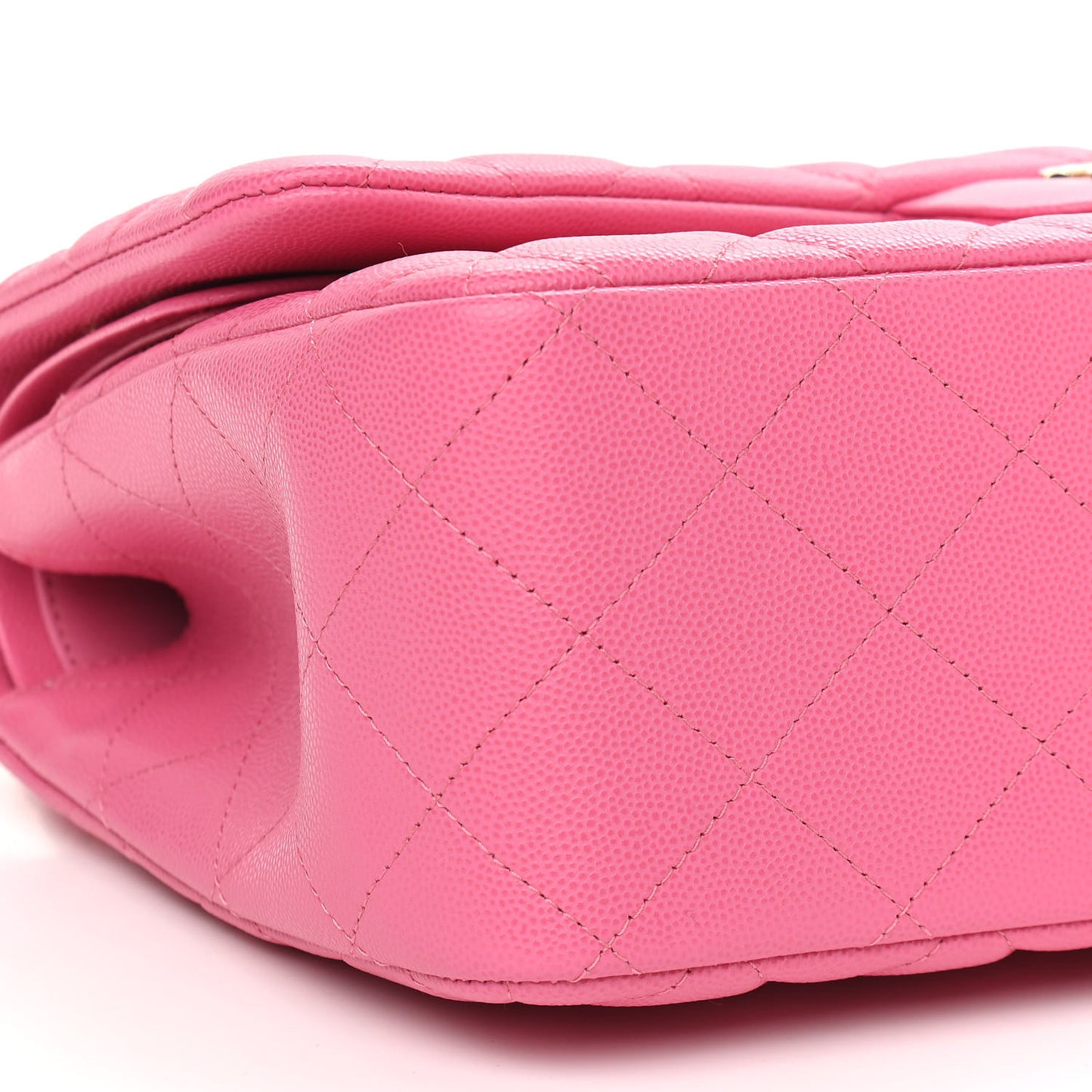 Caviar Quilted Jumbo Double Flap Pink