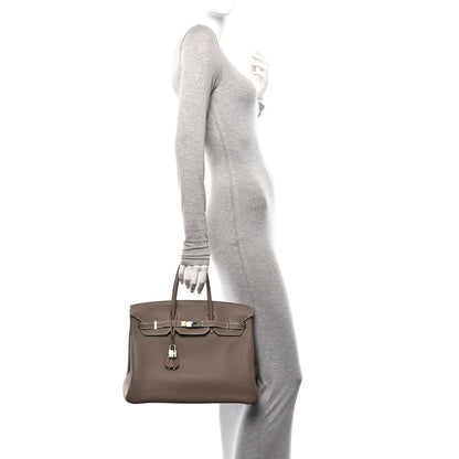 Hermes Togo BIRKIN 35 Etoupe 2 of 12