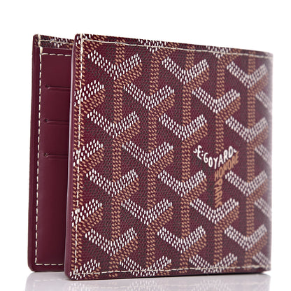 Goyard Goyardine Bi-Fold Victoire PM Wallet Burgundy 3 of 7