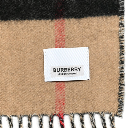 Burberry Cashmere Love Scarf Archive Beige Black 3 of 4