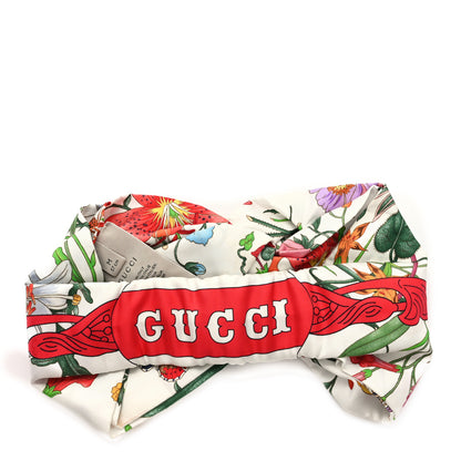 Gucci Silk Floral Headband M White Multicolor 3 of 5
