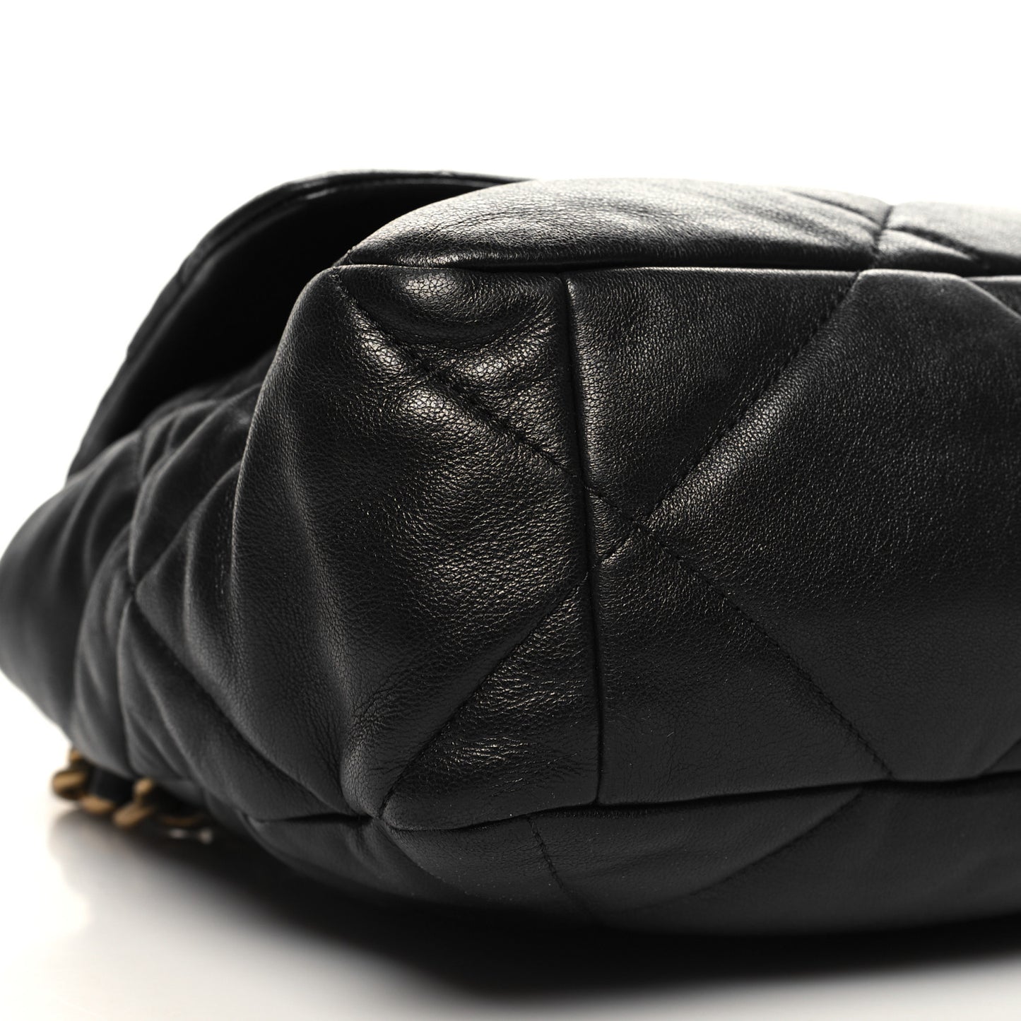 Lambskin Quilted Large Chanel 19 Flap Black