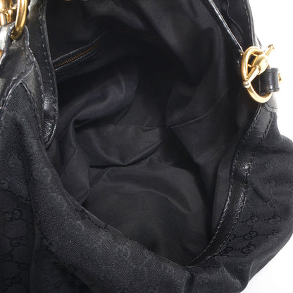 Gucci Monogram Large Jockey Hobo Black 5 of 7